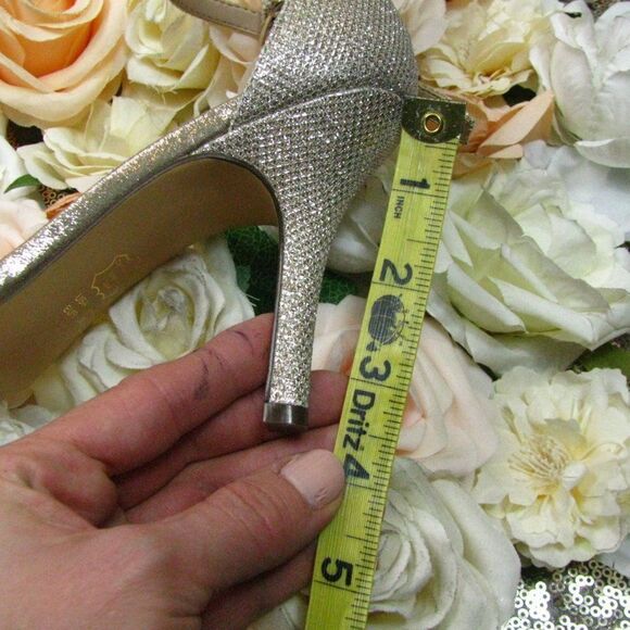 NIB Nina metallic heels 6 - Picture 11 of 11